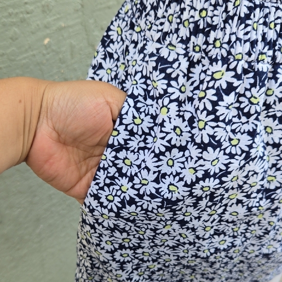 J. Crew Blue Smocked Bubble Skirt - Picture 3 of 8